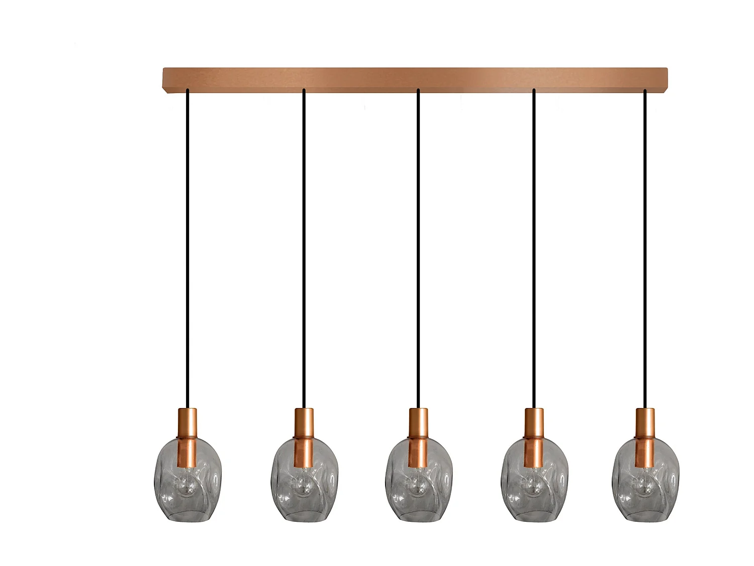 Lustre TOSEL ,métal,Gris , P 100xD20xD Hcm