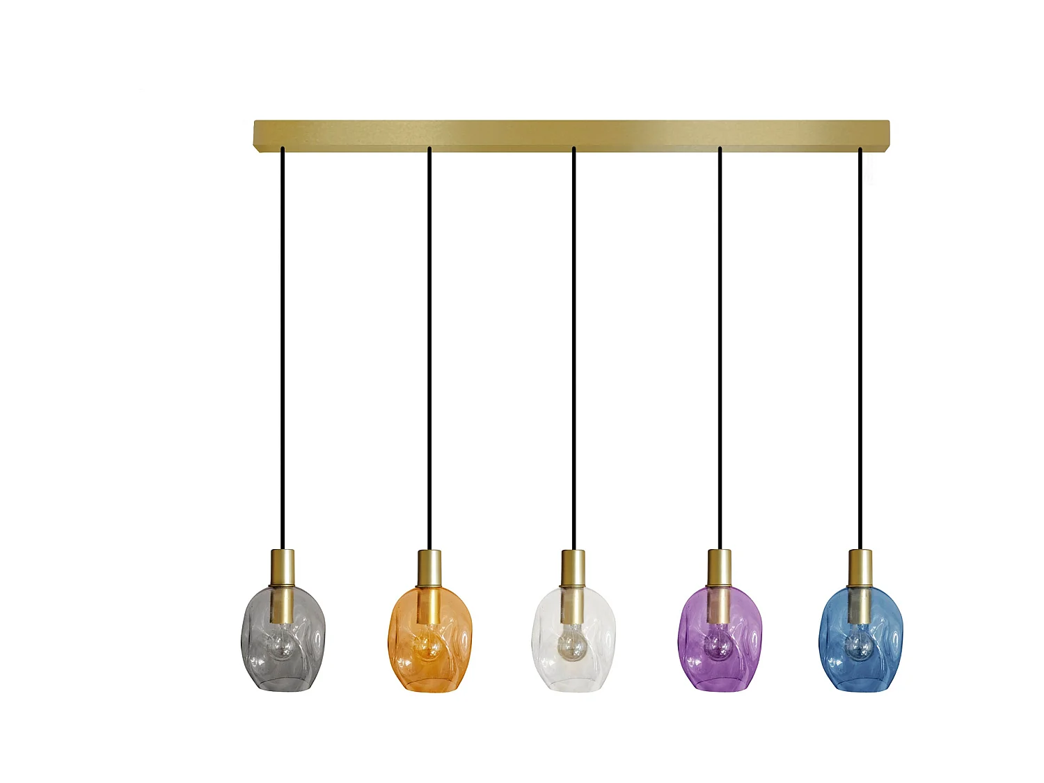 Lustre TOSEL ,métal,Dorado,P100xD20xD H cm