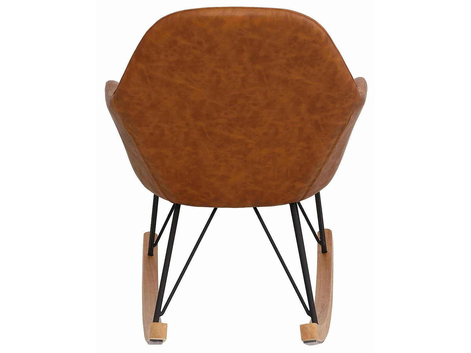 Tampa | Fauteuil à bascule en PU cognac