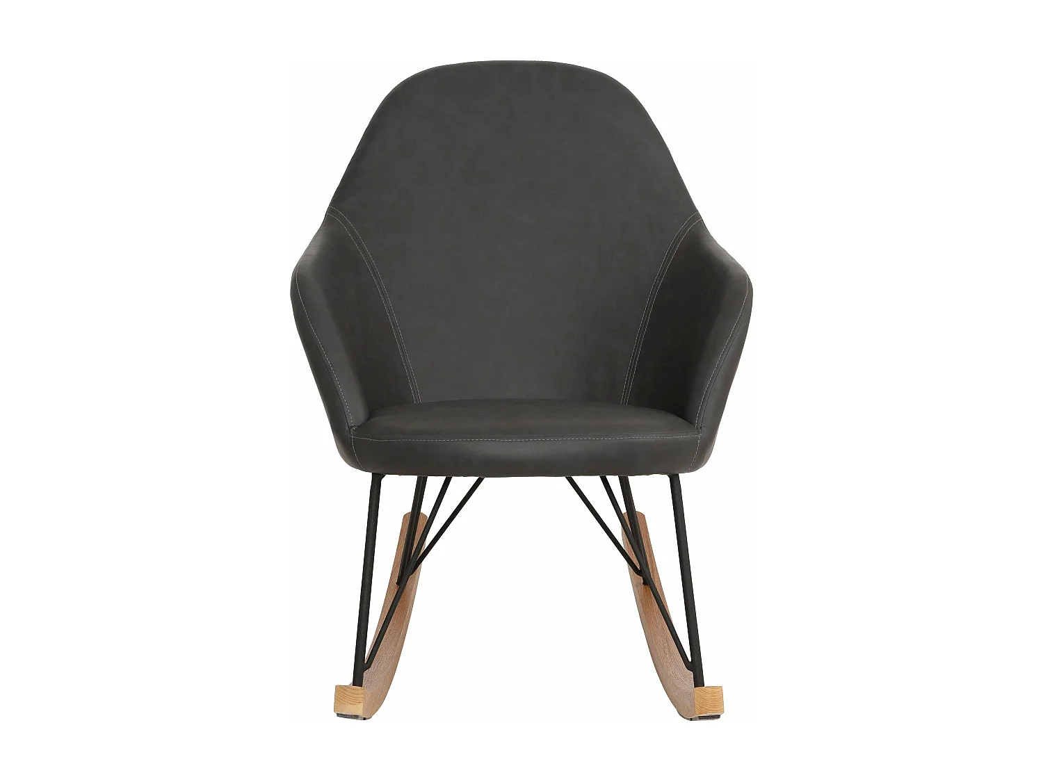 Tampa | Fauteuil à bascule en PU gris