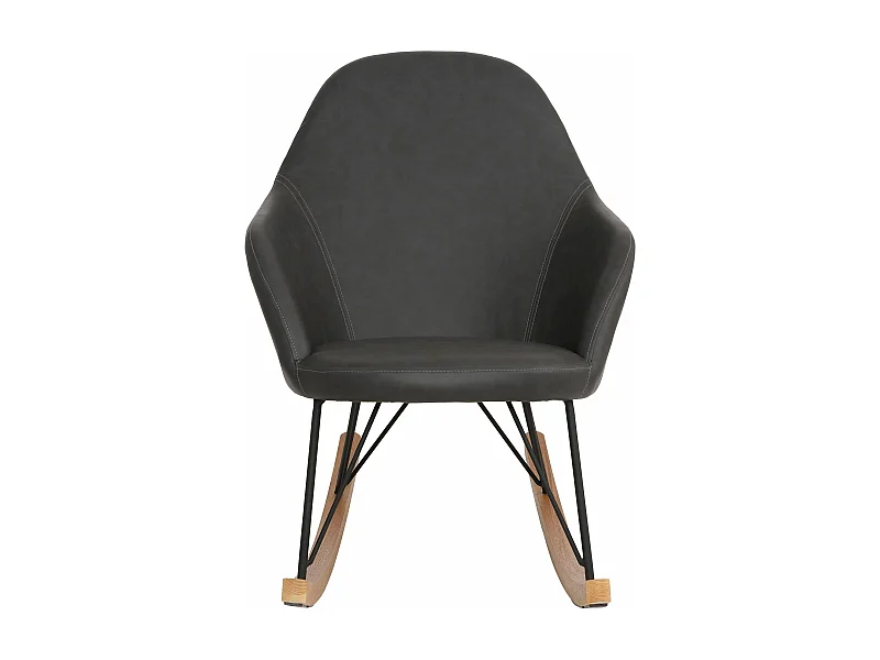 Tampa | Fauteuil à bascule en PU gris