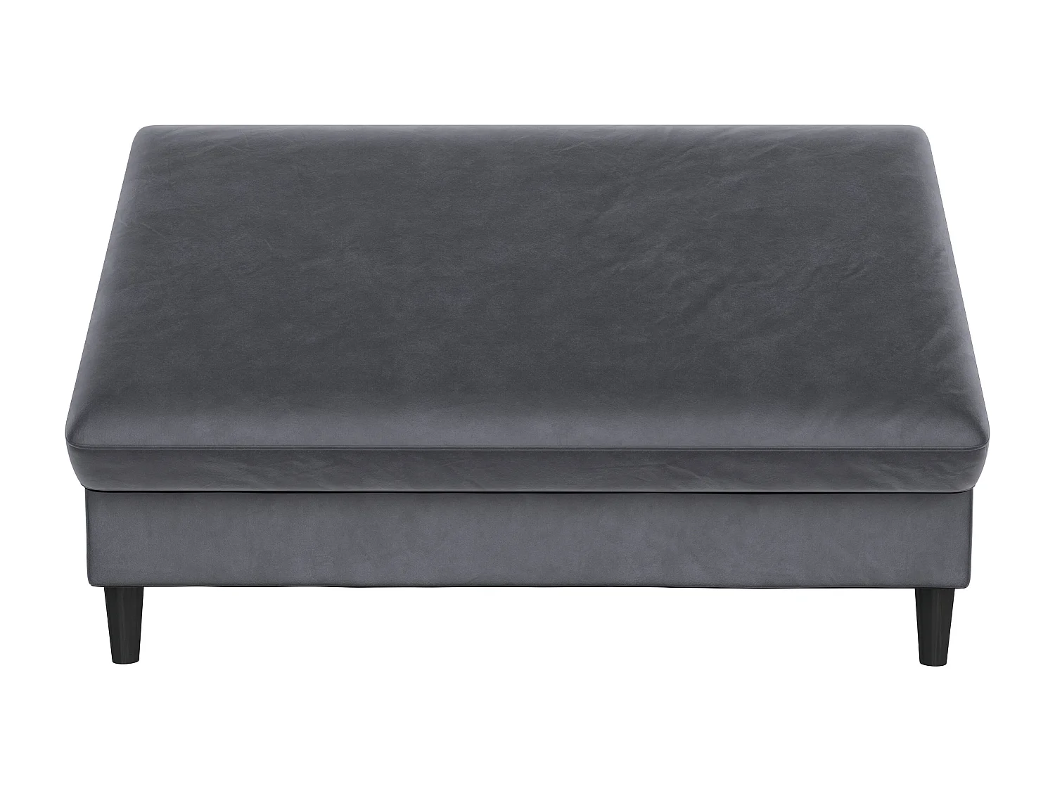 Hartford | Pouf en velours anthracite