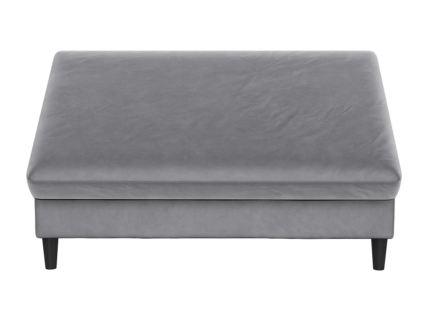 Hartford | Pouf en velours gris