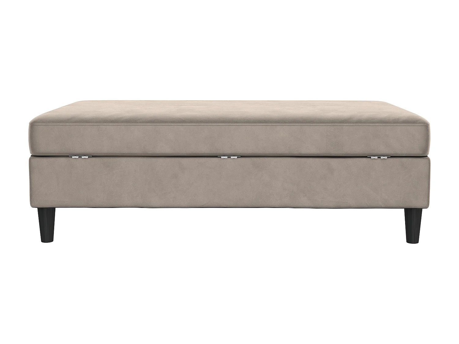 Hartford | Pouf en velours taupe