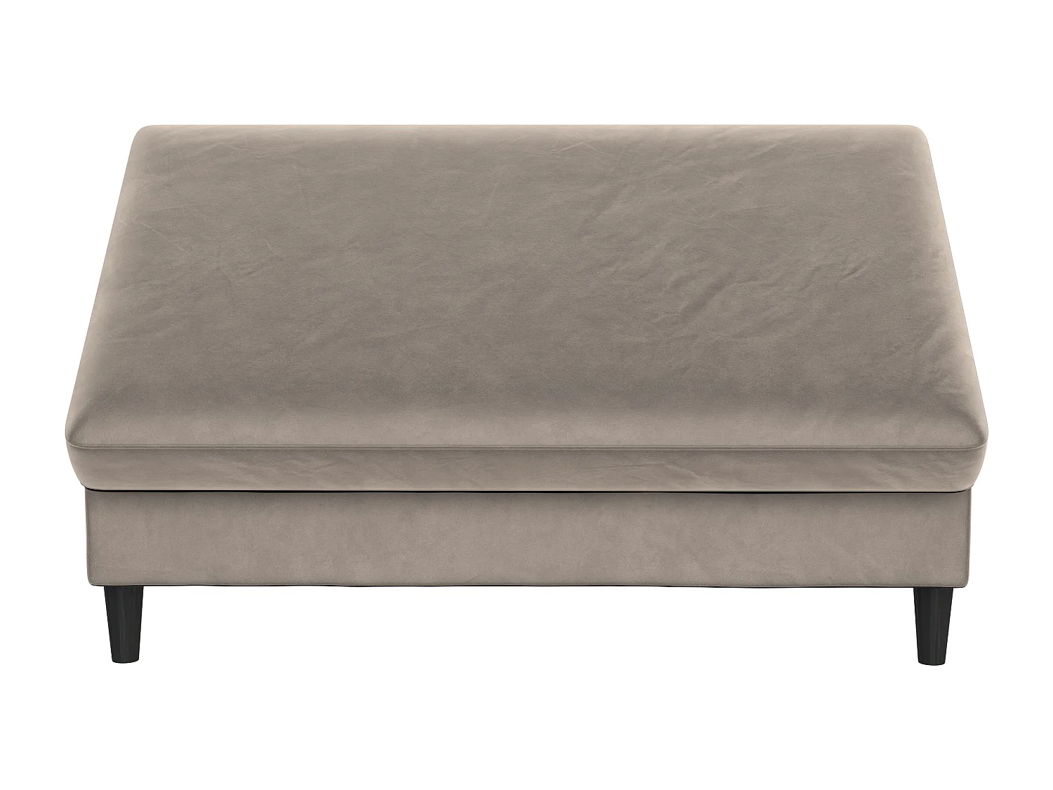 Hartford | Pouf en velours taupe