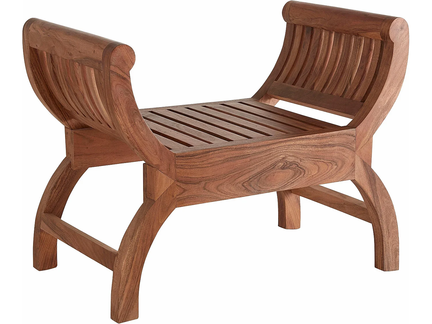 Prem | Pouf en marron acacia