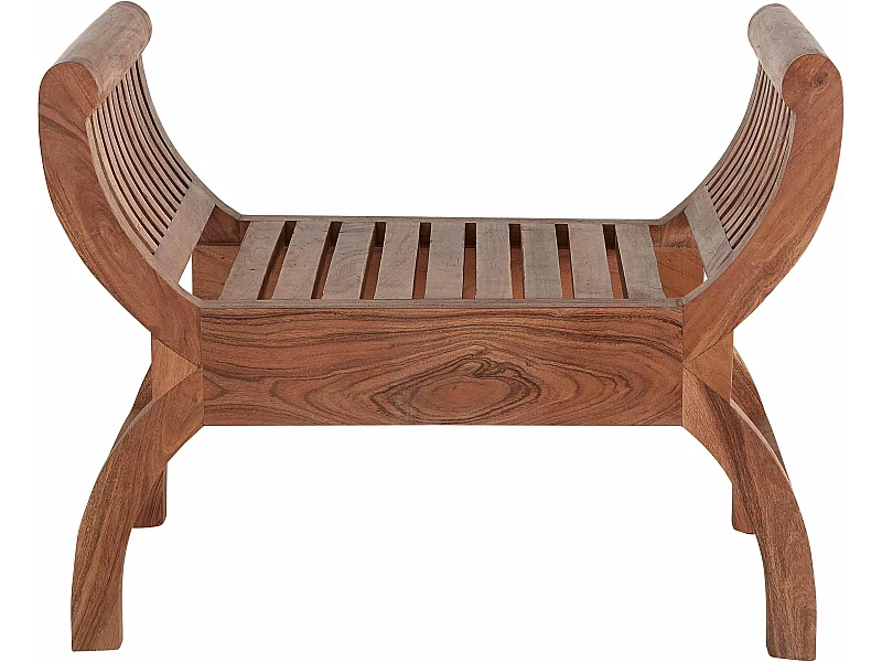 Pouf in marrone acacia