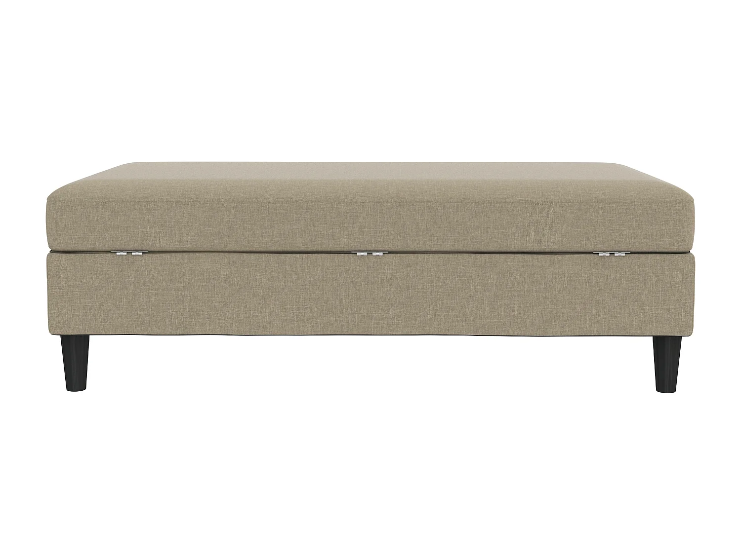 Hartford | Pouf en tissu cappuchino