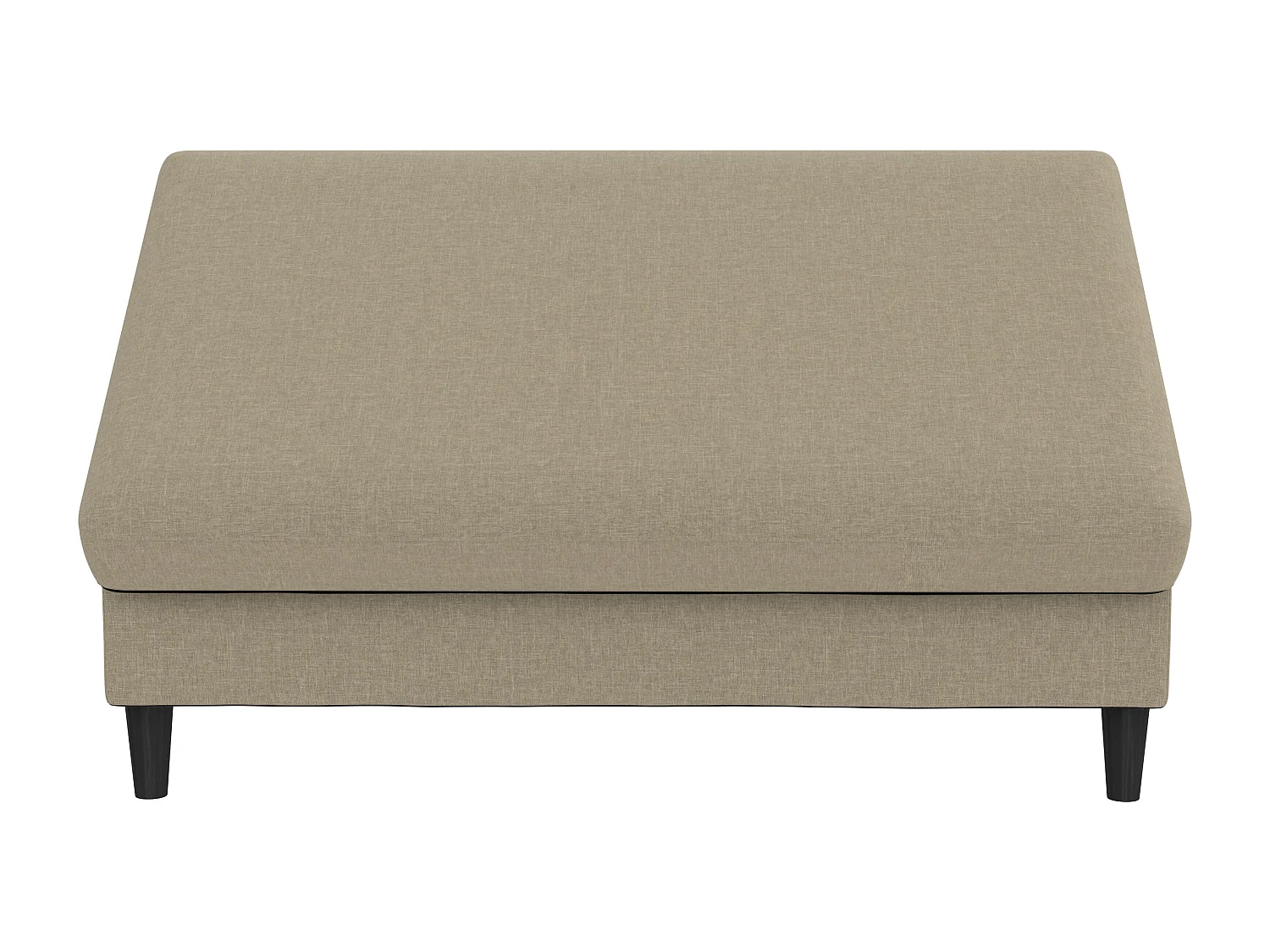 Hartford | Pouf en tissu cappuchino