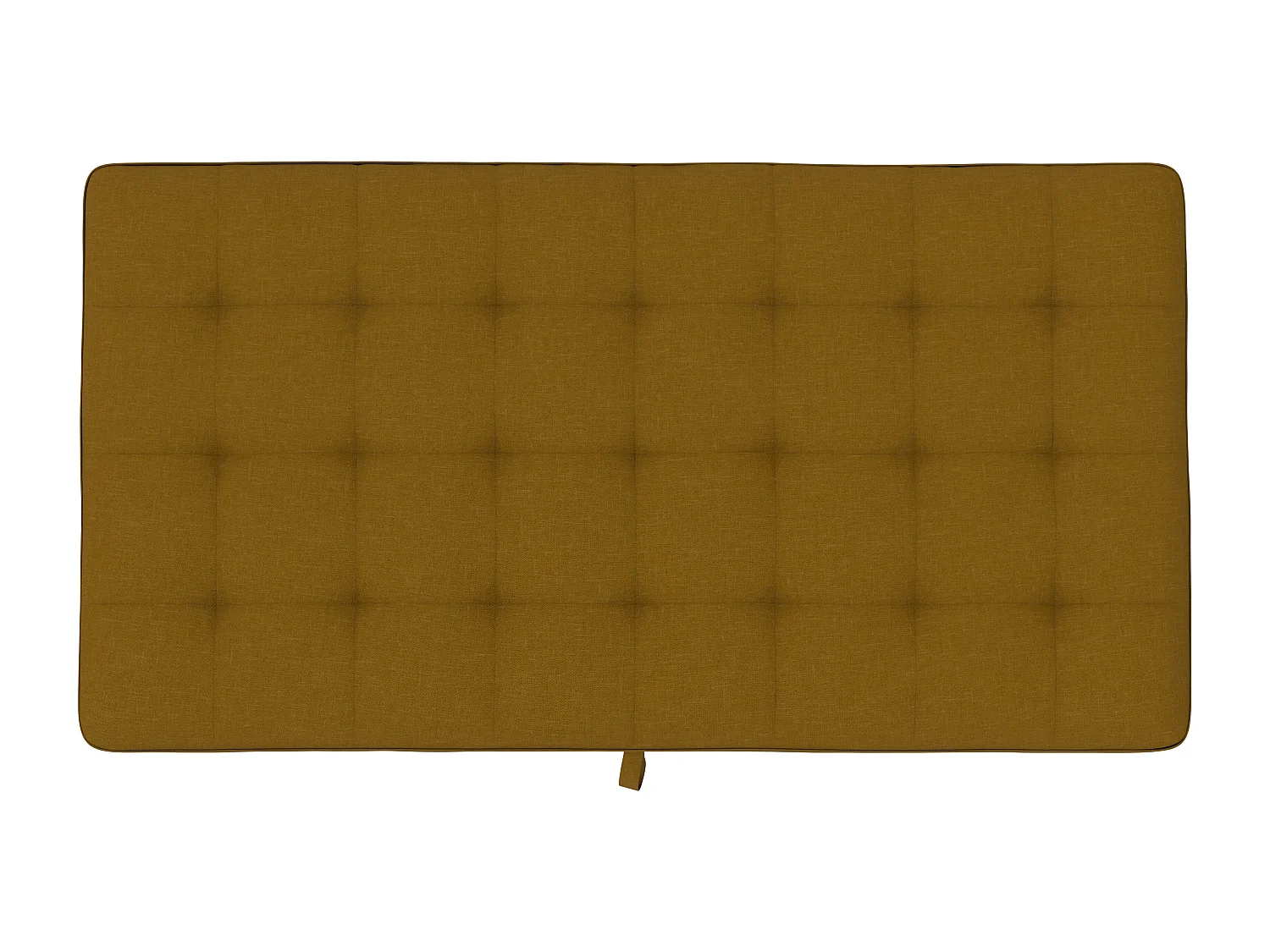 Pouf con contenitore in lino curry