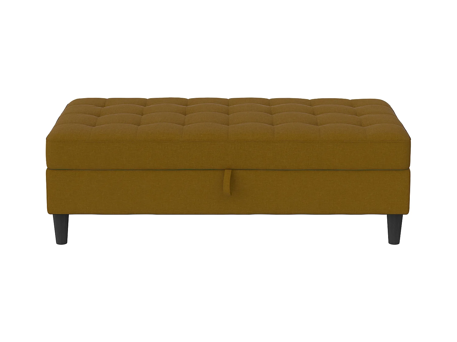 Presley-Linnen Curry voetenbank met opbergruimte