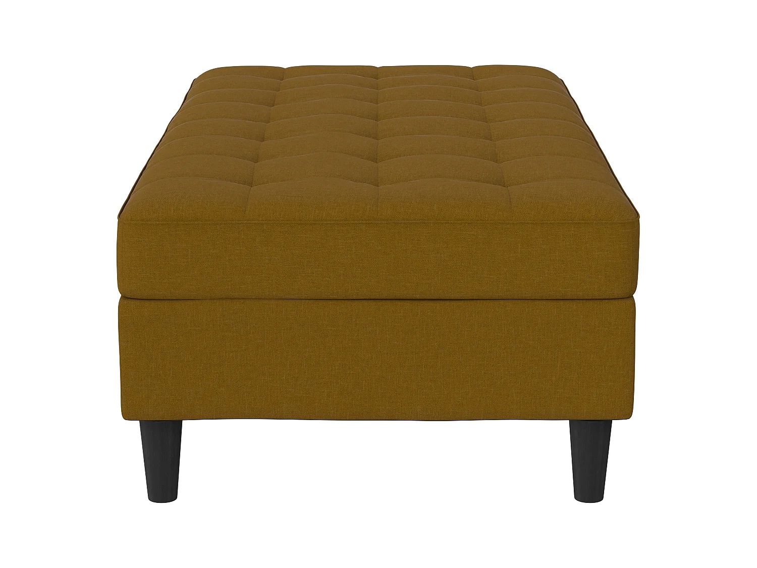 Presley-Linnen Curry voetenbank met opbergruimte