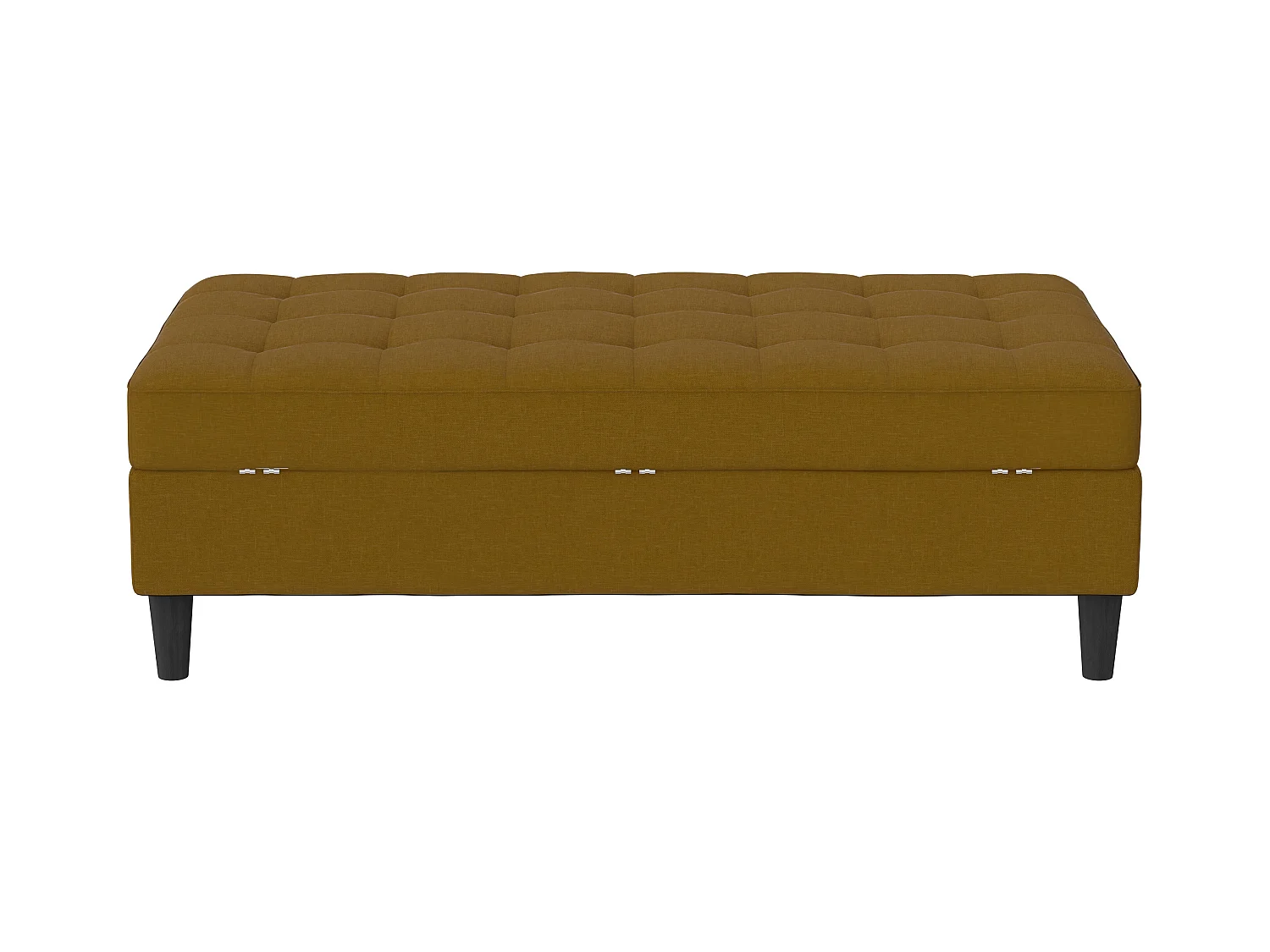 Presley-Linnen Curry voetenbank met opbergruimte