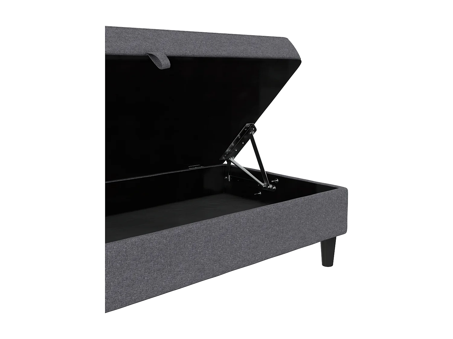 Hartford | Pouf en tissu gris