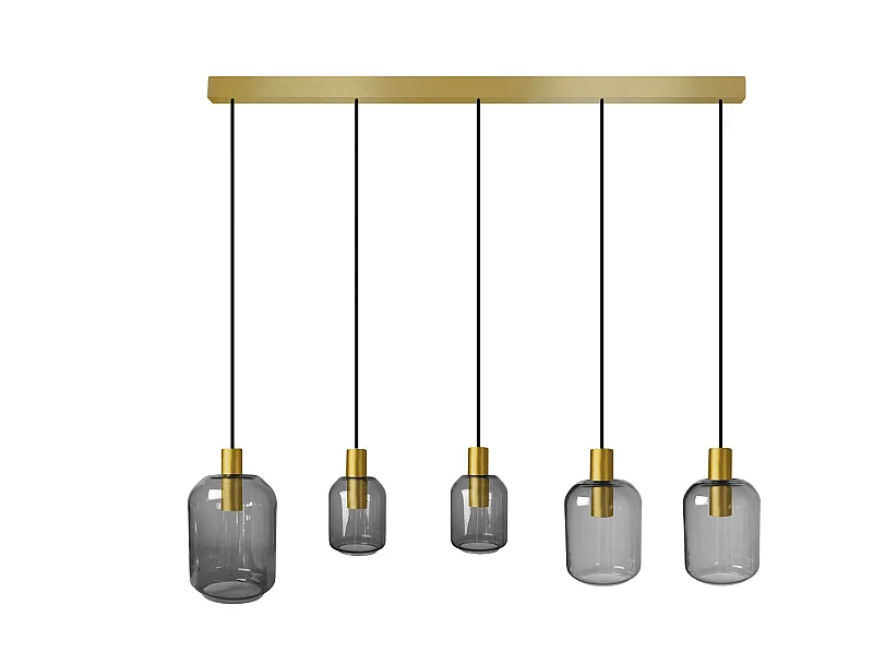 Lustre TOSEL ,métal,Gris ,H 100x D20xP60 cm