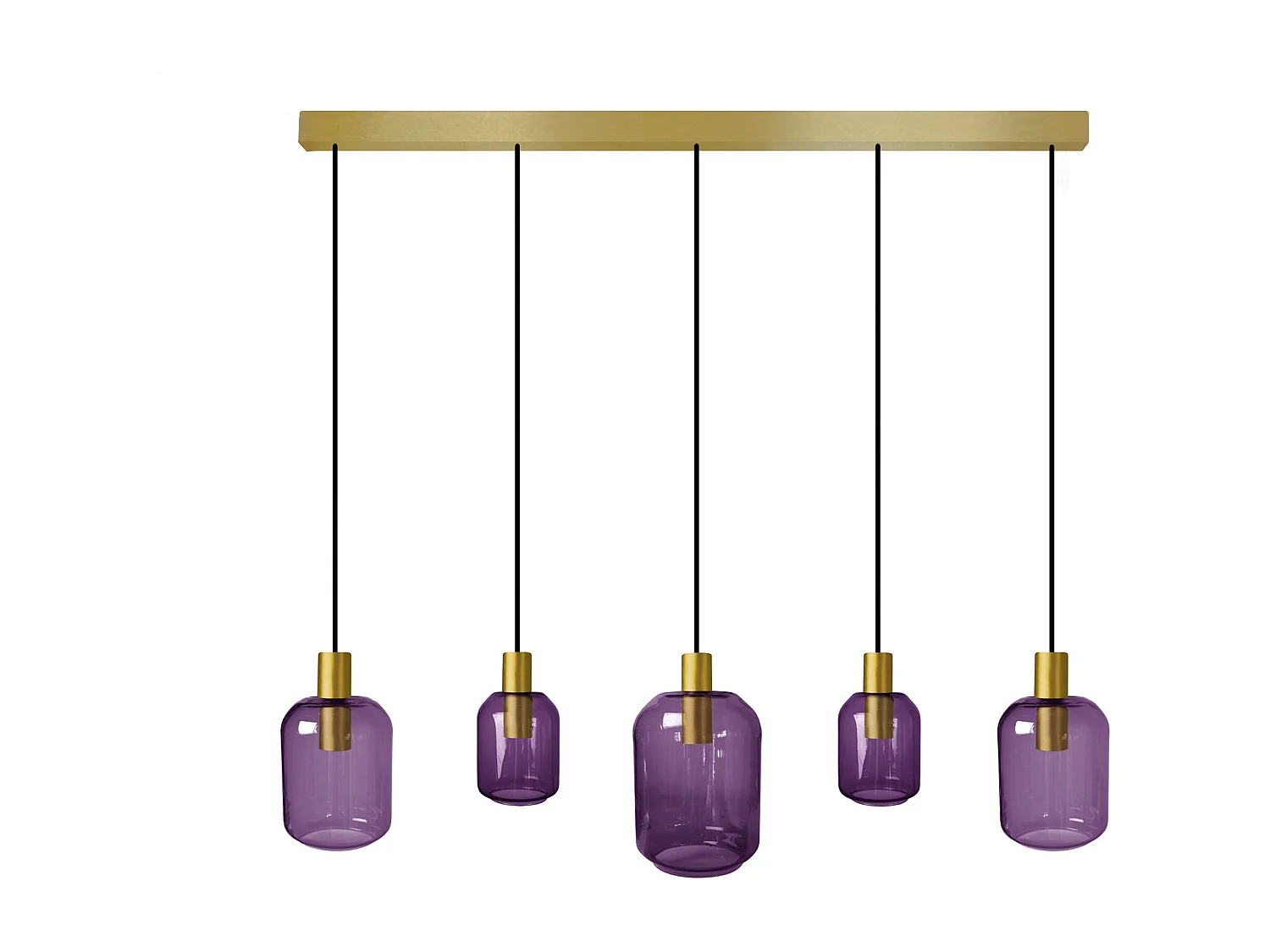 Suspensão TOSEL  SVALBARD SMB vidro conjunto colori D60 x  H100  cm