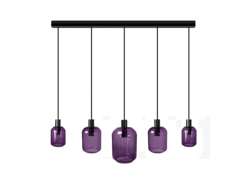 Suspensão TOSEL  SVALBARD SMB vidro bar colori D60 x  H100  cm