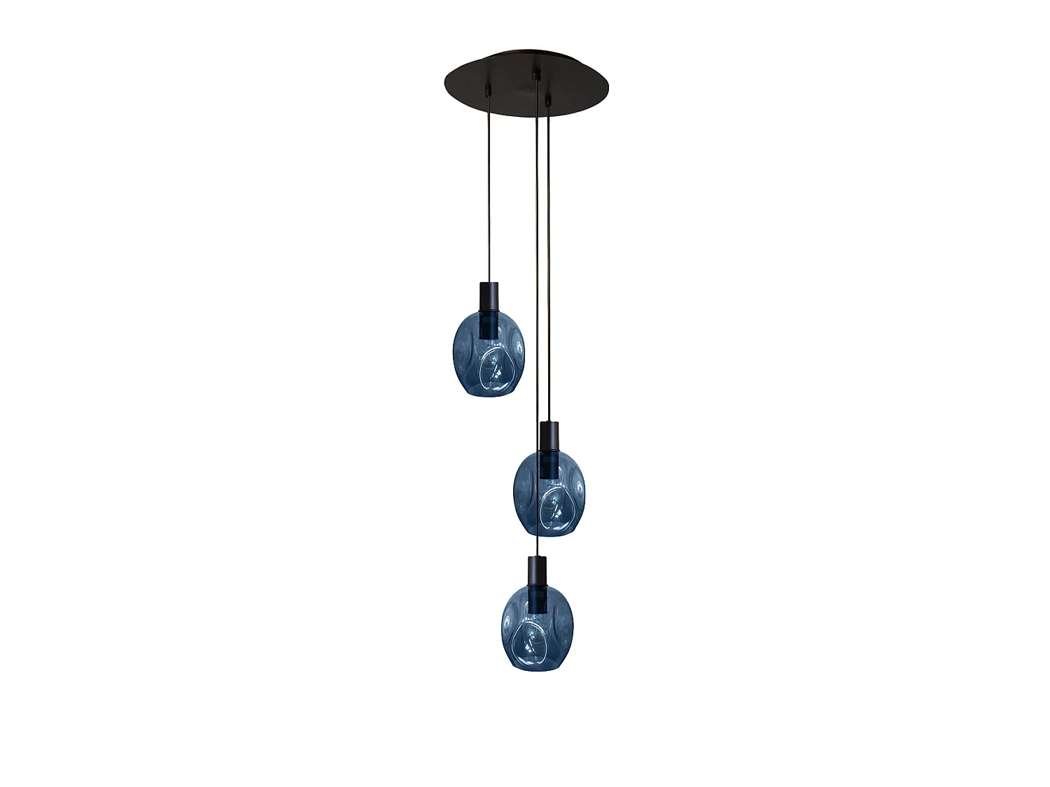 Lustre TOSEL ,métal,Transparent ,P100xD 40xD Hcm