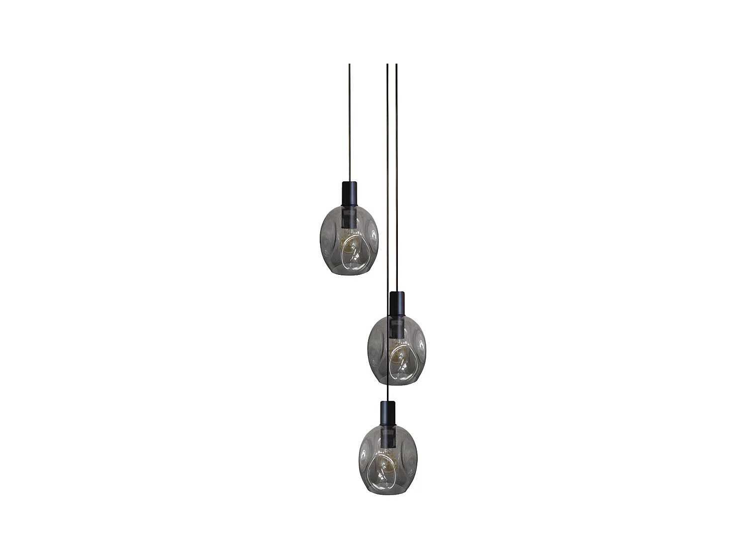 Lustre TOSEL ,métal,Gris ,P100x D60x DHcm