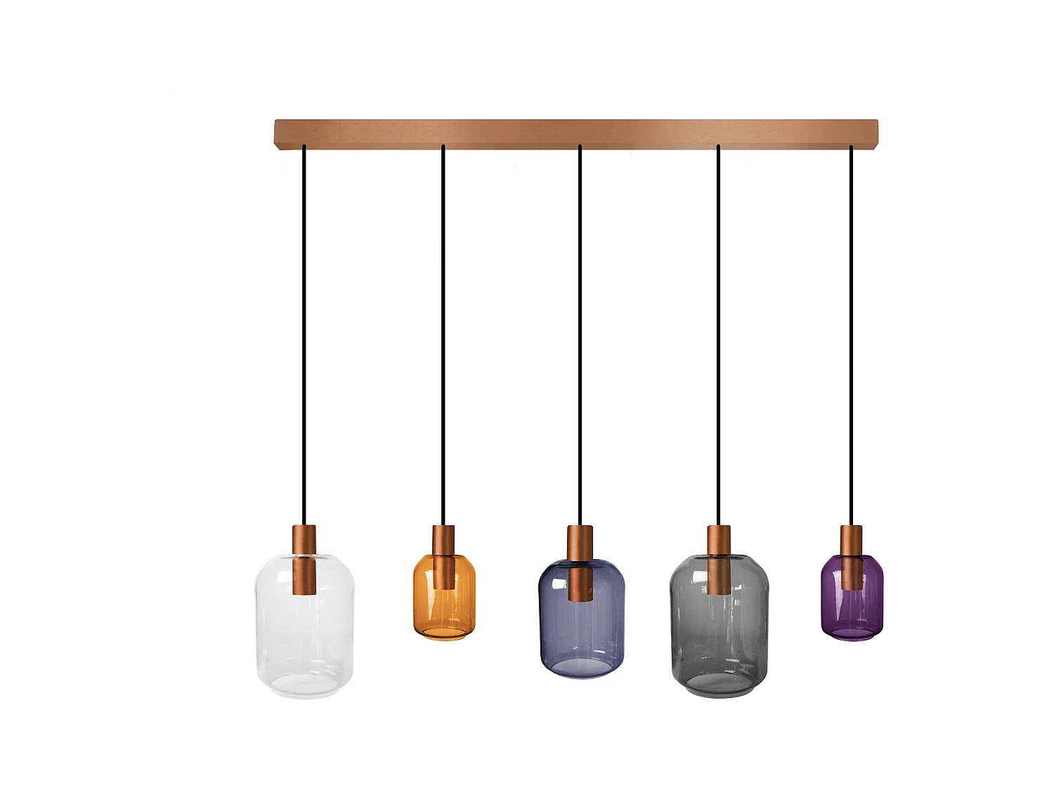 Lustre TOSEL ,métal,Multicolore,H 100x D20xP60  cm