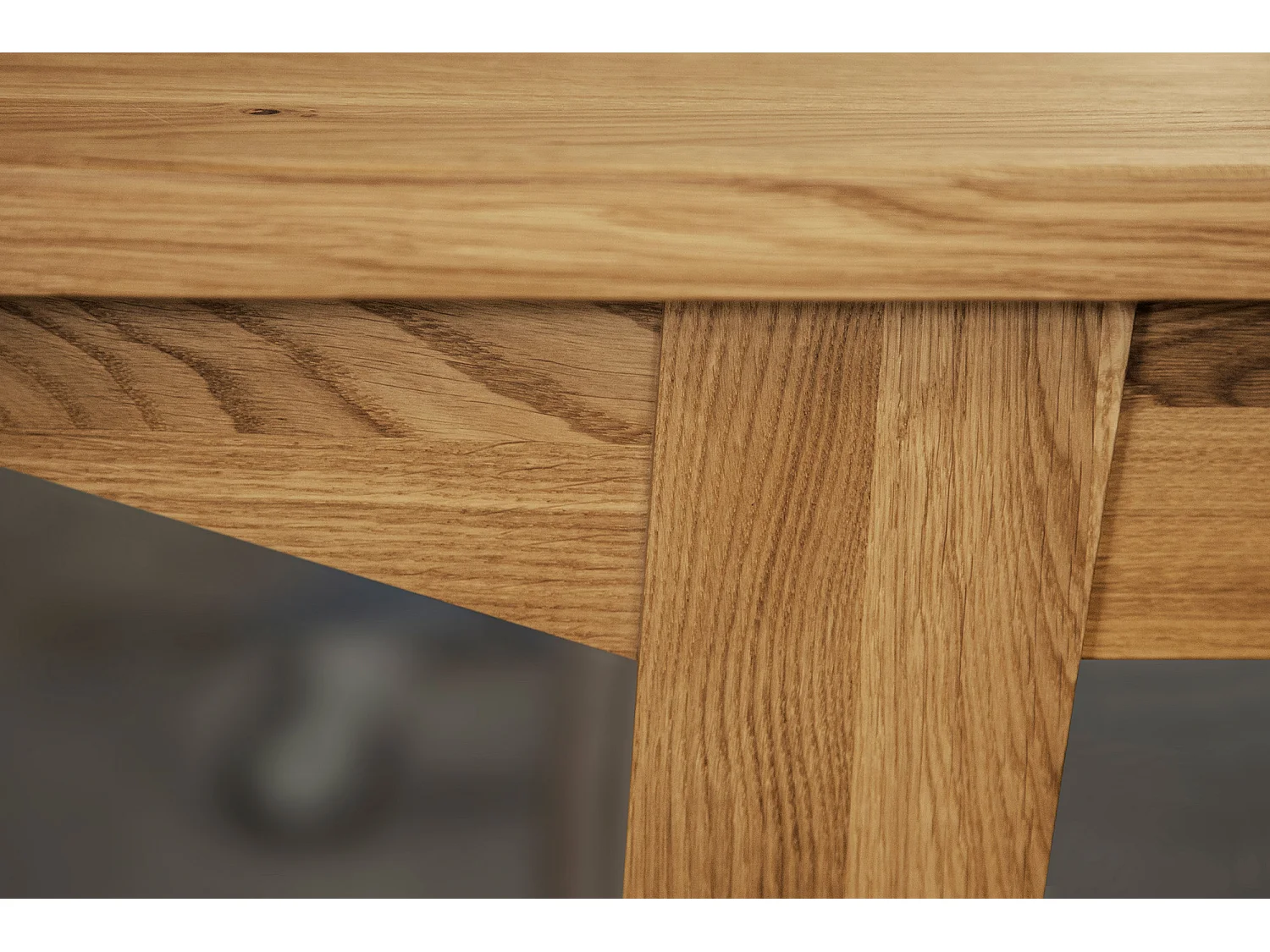 RETRO - Tisch mit Ausziehfunktion aus Wildeiche, naturgeölt 100x200