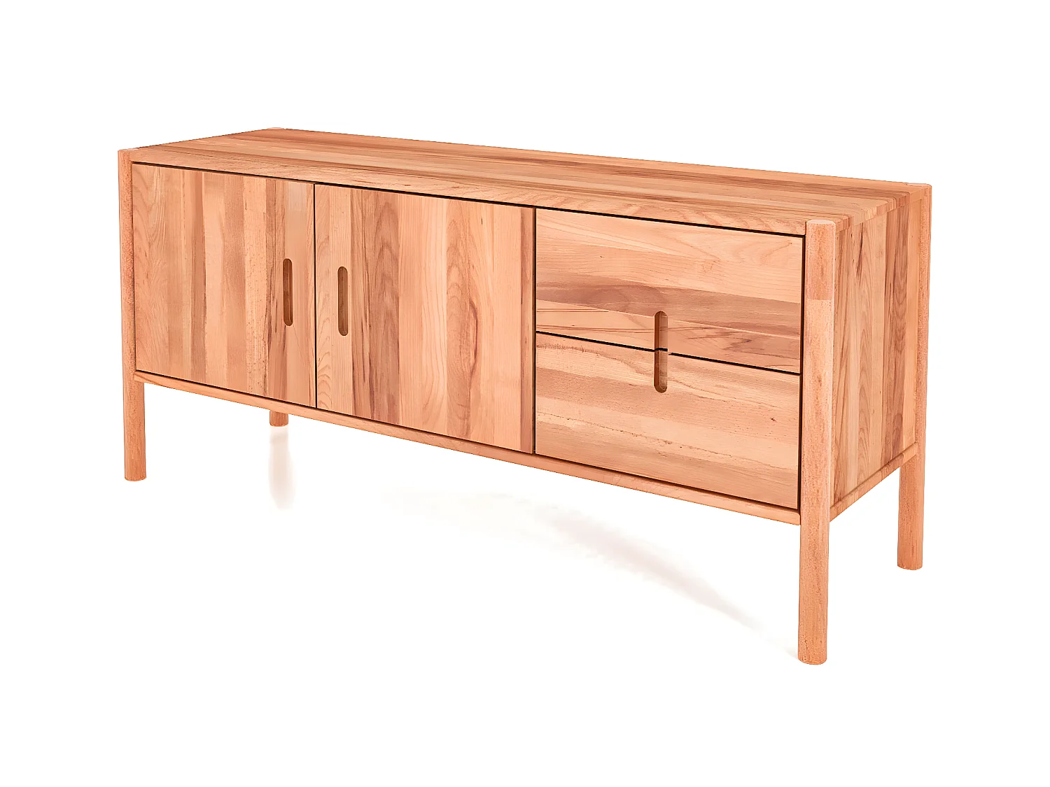POLA - Kommode 100% aus massivem Holz aus Kernbuche, naturgeölt