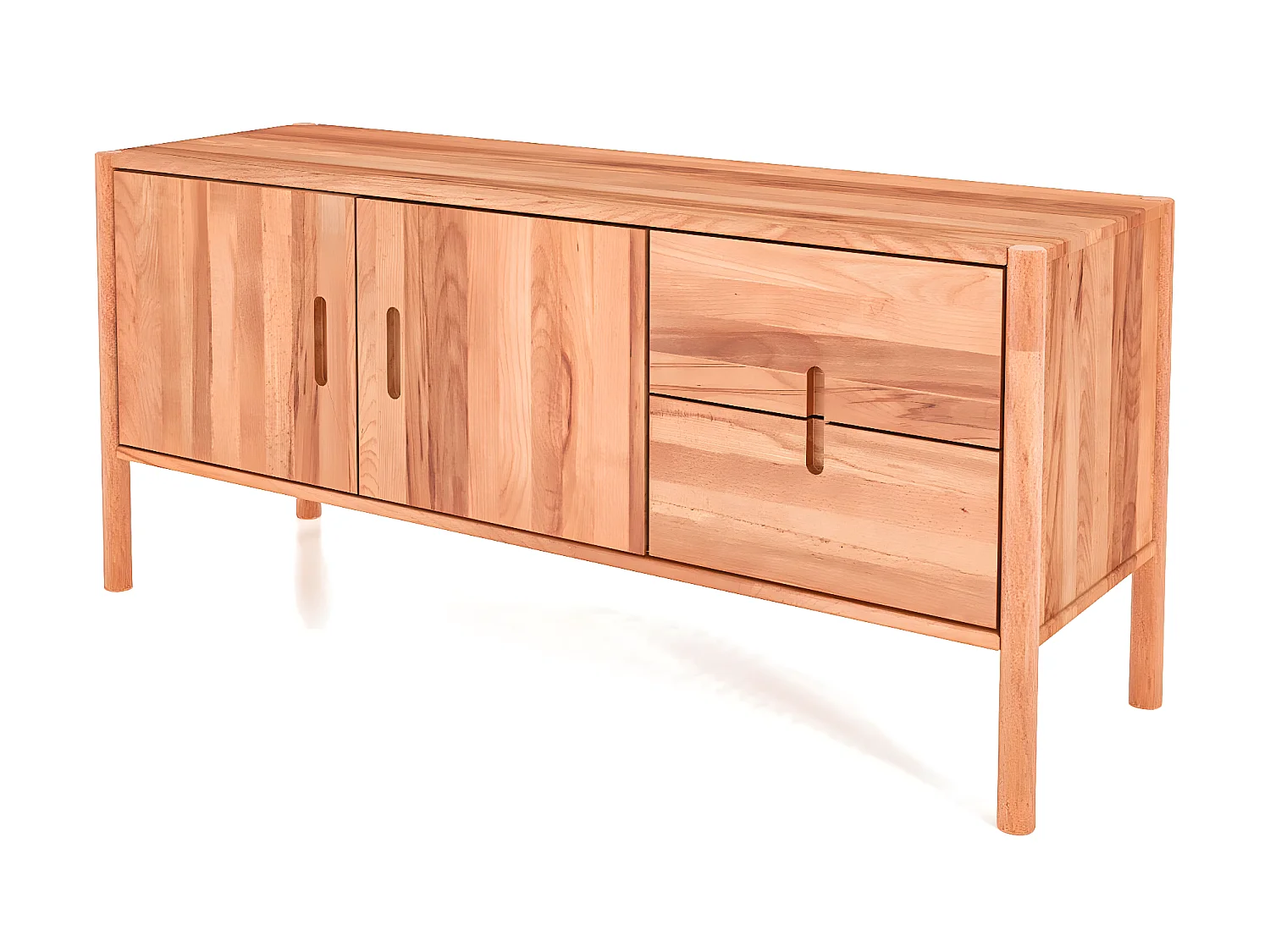 POLA - Kommode 100% aus massivem Holz aus Kernbuche, naturgeölt