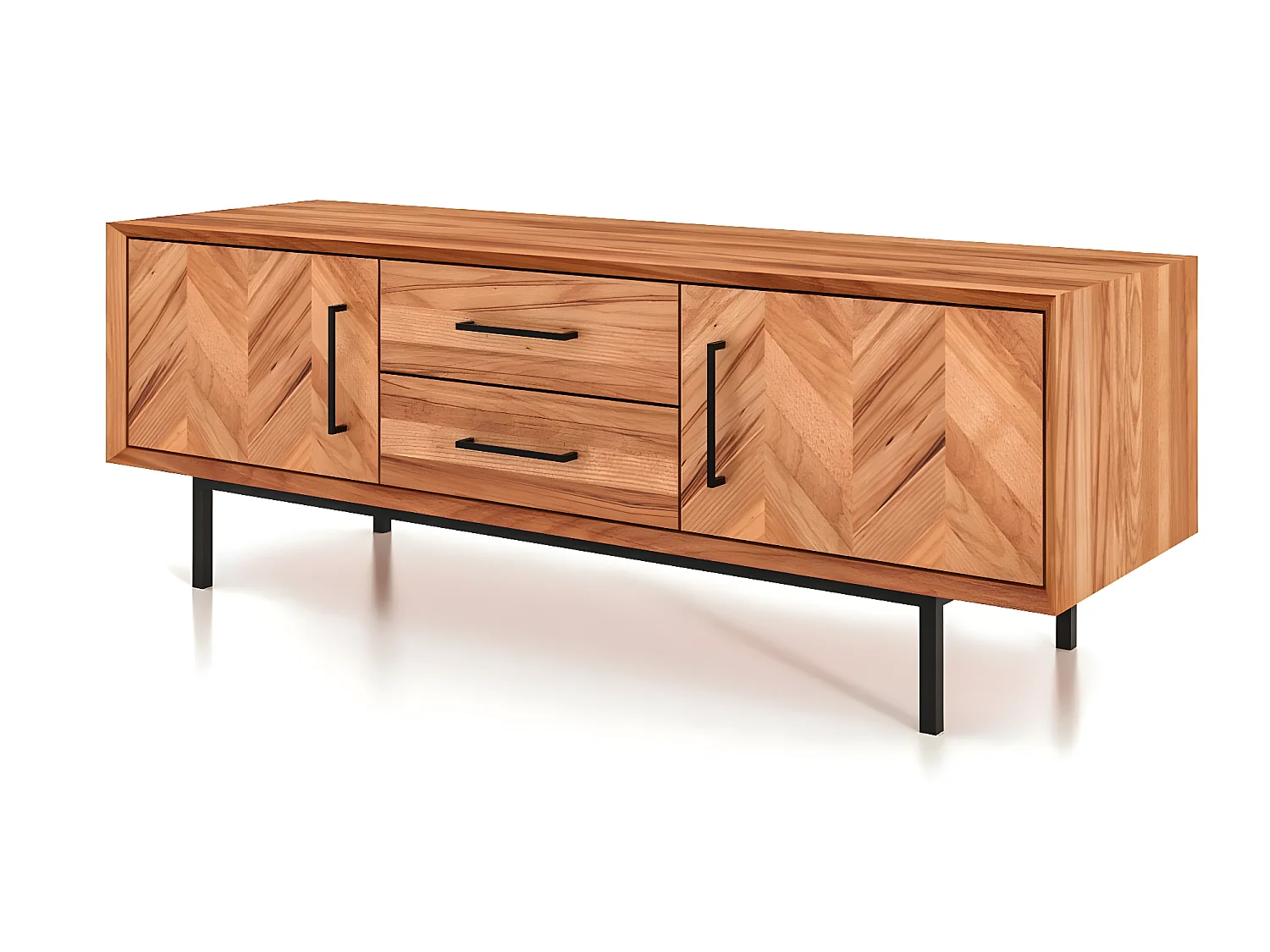 ABIES - Commode 100% en bois massif de cœur de hêtre, huilé naturel