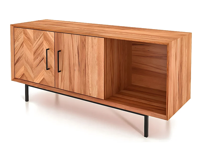 ABIES - Kommode 100% aus massivem Holz aus Kernbuche, naturgeölt