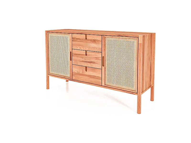 POLA - Kommode 100% aus massivem Holz aus Kernbuche, naturgeölt