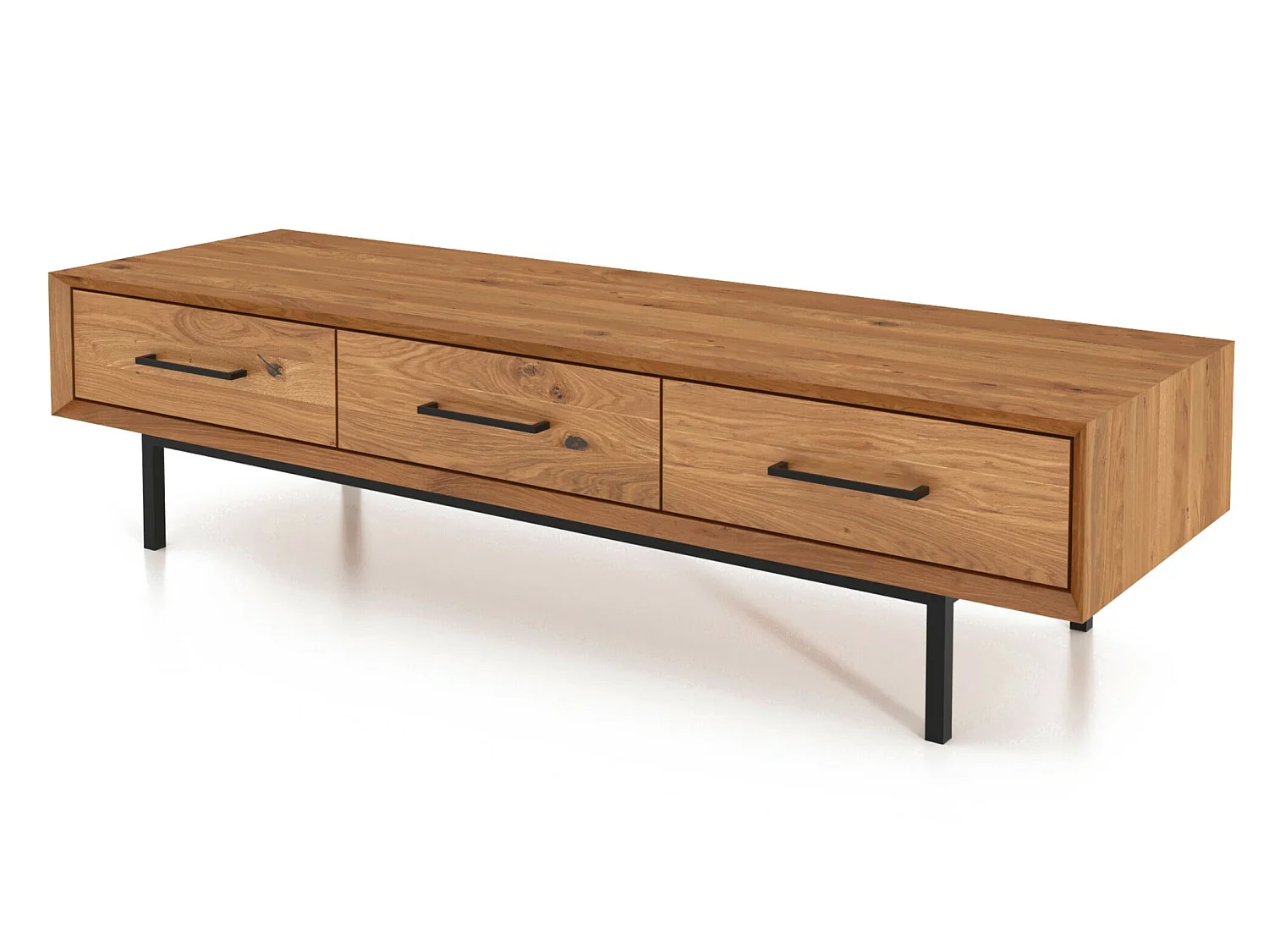 ABIES - Kommode 100% aus massivem Holz aus Wildeiche, naturgeölt