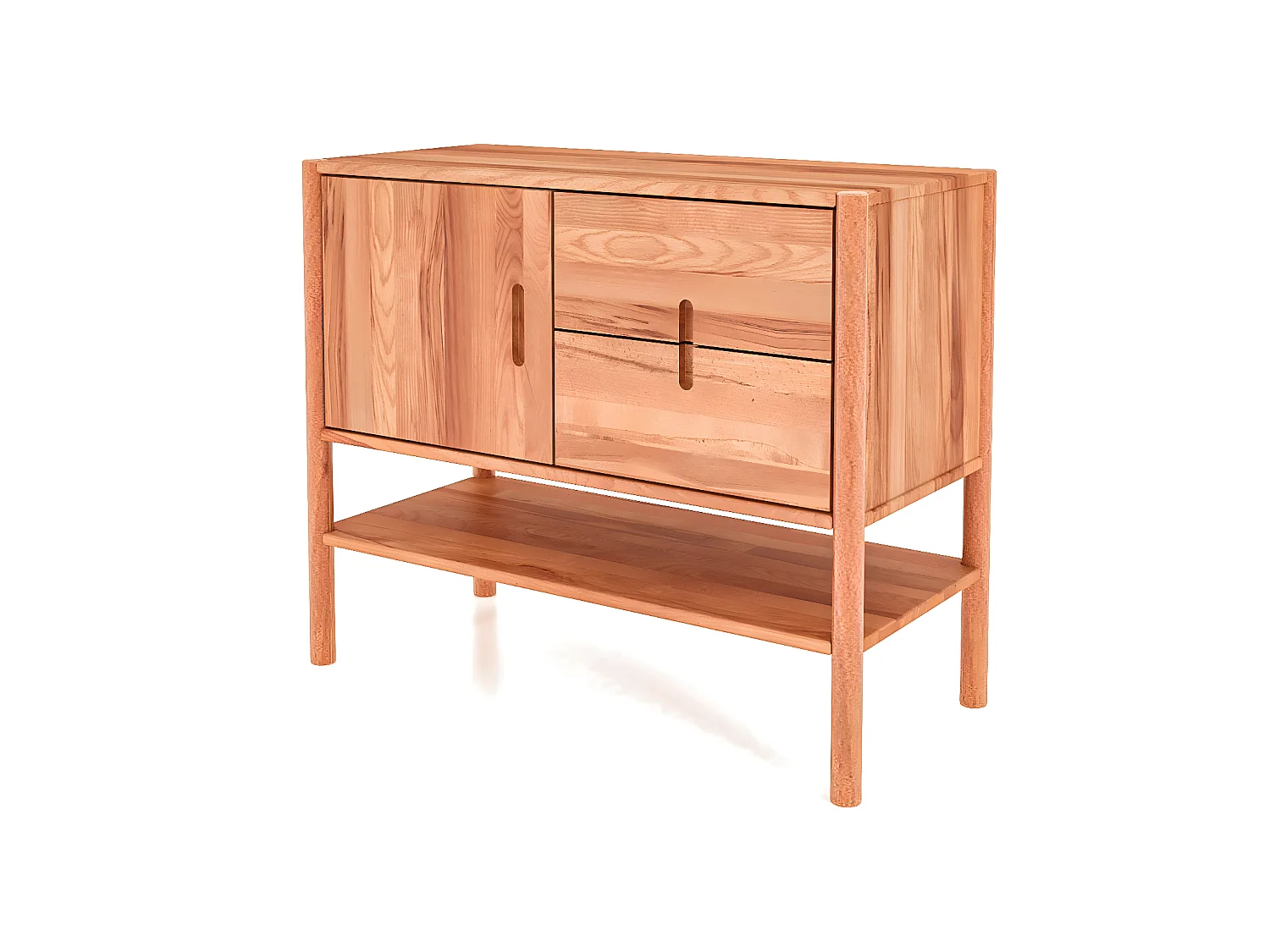 POLA - Kommode 100% aus massivem Holz aus Kernbuche, naturgeölt