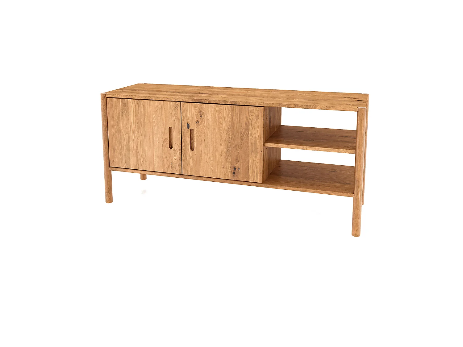 POLA - Kommode 100% aus massivem Holz aus Wildeiche, naturgeölt
