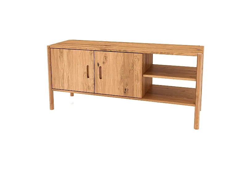 POLA - Kommode 100% aus massivem Holz aus Wildeiche, naturgeölt