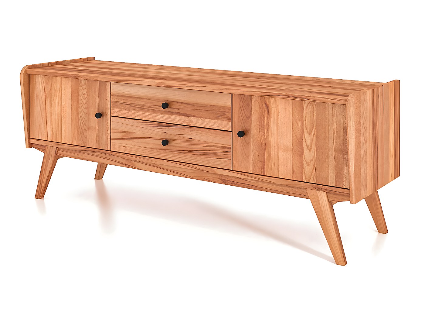 RETRO - Commode 100% en bois massif de cœur de hêtre, finition à l ...