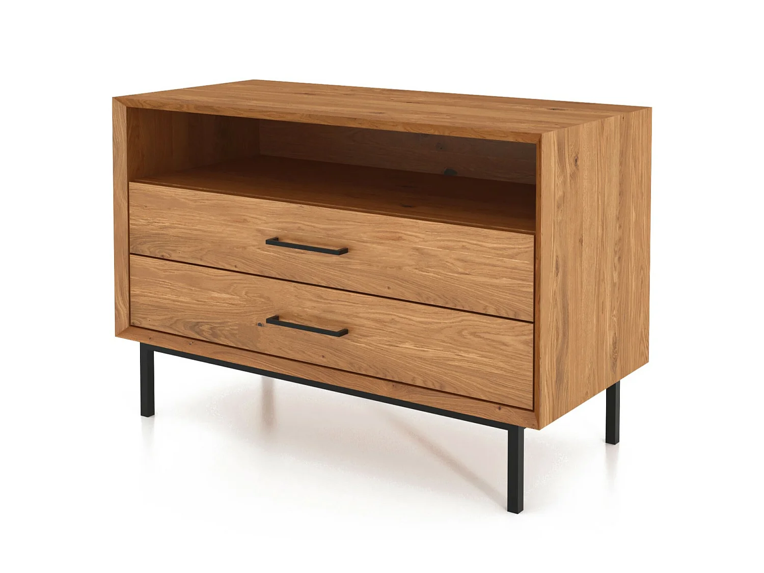 ABIES - Kommode 100% aus massivem Holz aus Wildeiche, naturgeölt