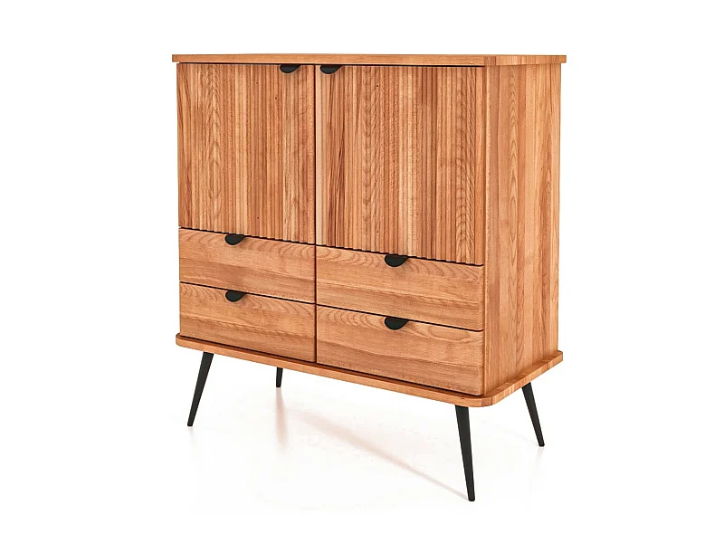 KULA - Kommode 100% aus massivem Holz aus Kernbuche, naturgeölt