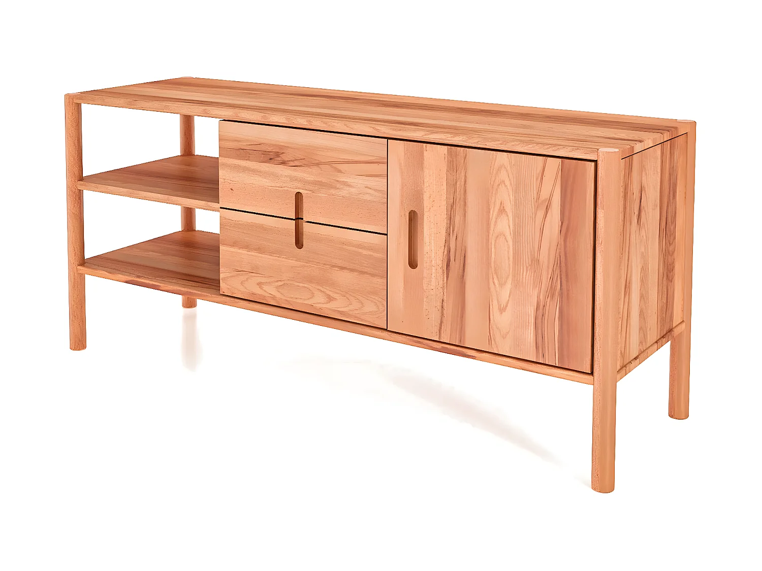 POLA - Kommode 100% aus massivem Holz aus Kernbuche, naturgeölt