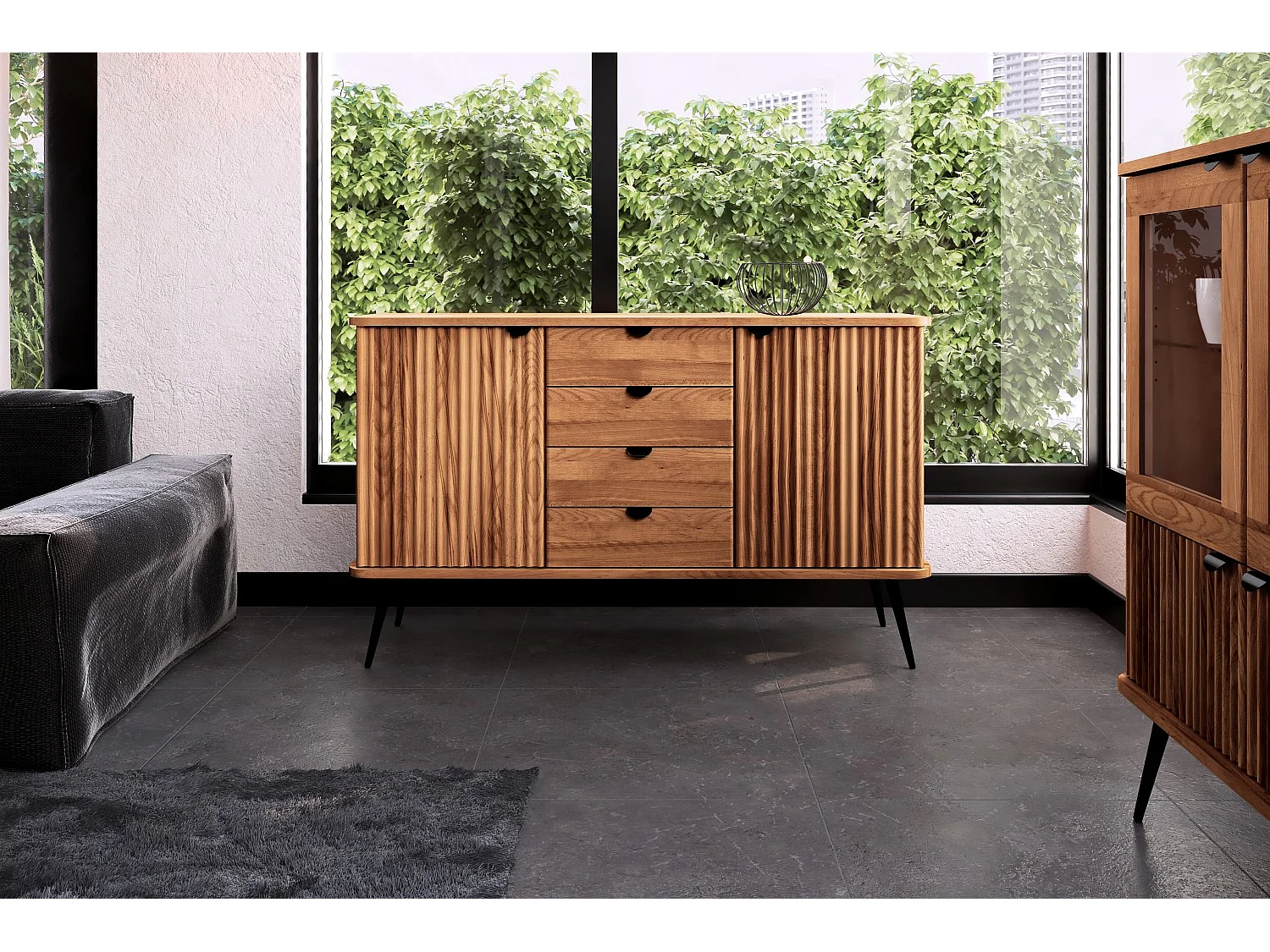 KULA - Kommode 100% aus massivem Holz aus Kernbuche, naturgeölt