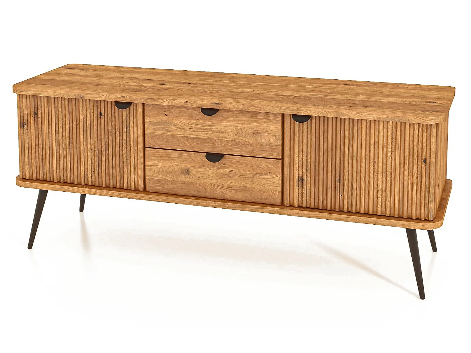 KULA - Kommode 100% aus massivem Holz aus Wildeiche, naturgeölt