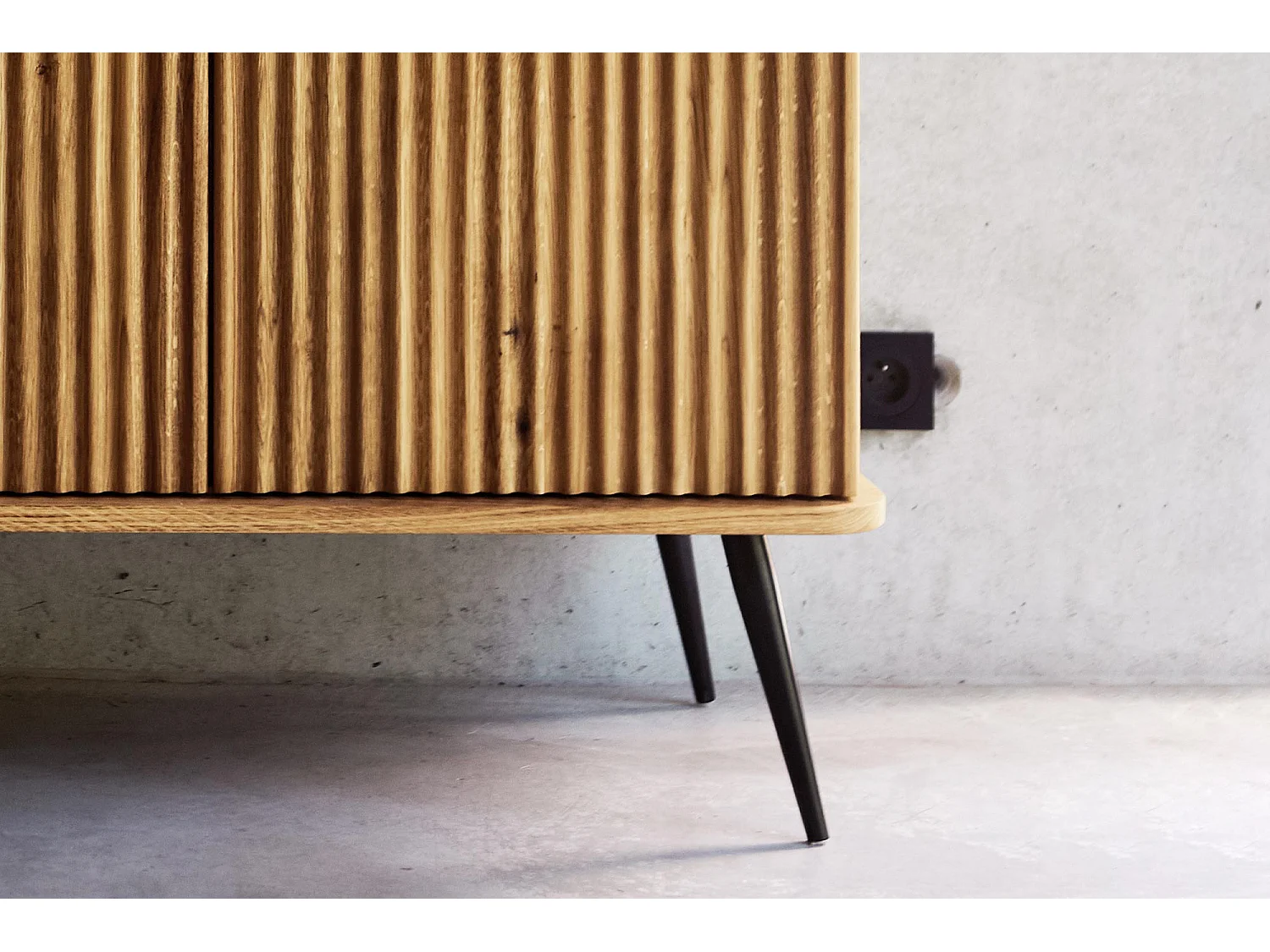 KULA - Kommode 100% aus massivem Holz aus Wildeiche, naturgeölt