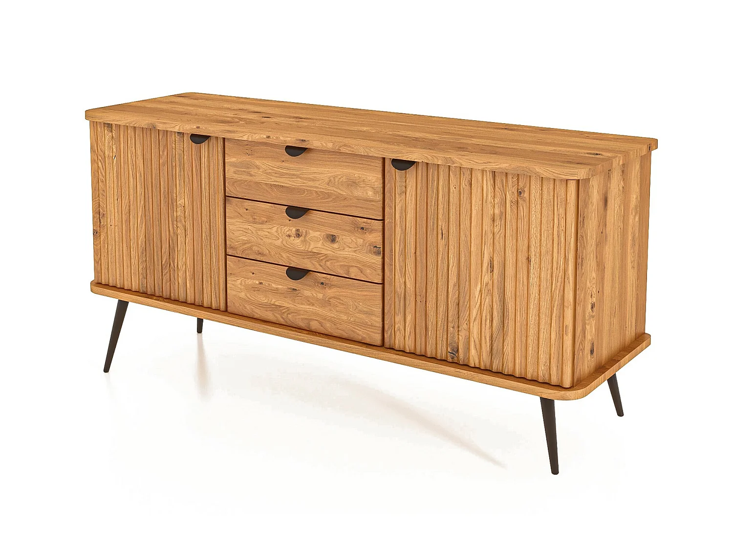 KULA - Kommode 100% aus massivem Holz aus Wildeiche, naturgeölt