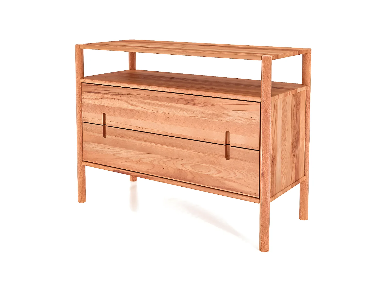 POLA - Kommode 100% aus massivem Holz aus Kernbuche, naturgeölt