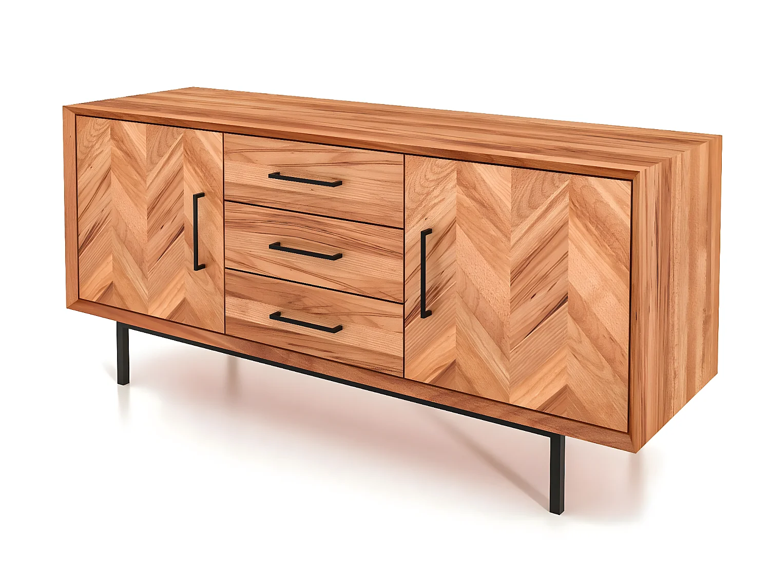 ABIES - Kommode 100% aus massivem Holz aus Kernbuche, naturgeölt