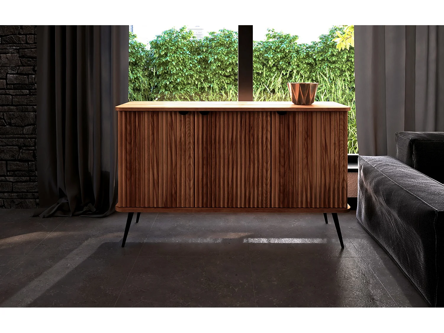 KULA - Kommode 100% aus massivem Holz aus Kernbuche, naturgeölt