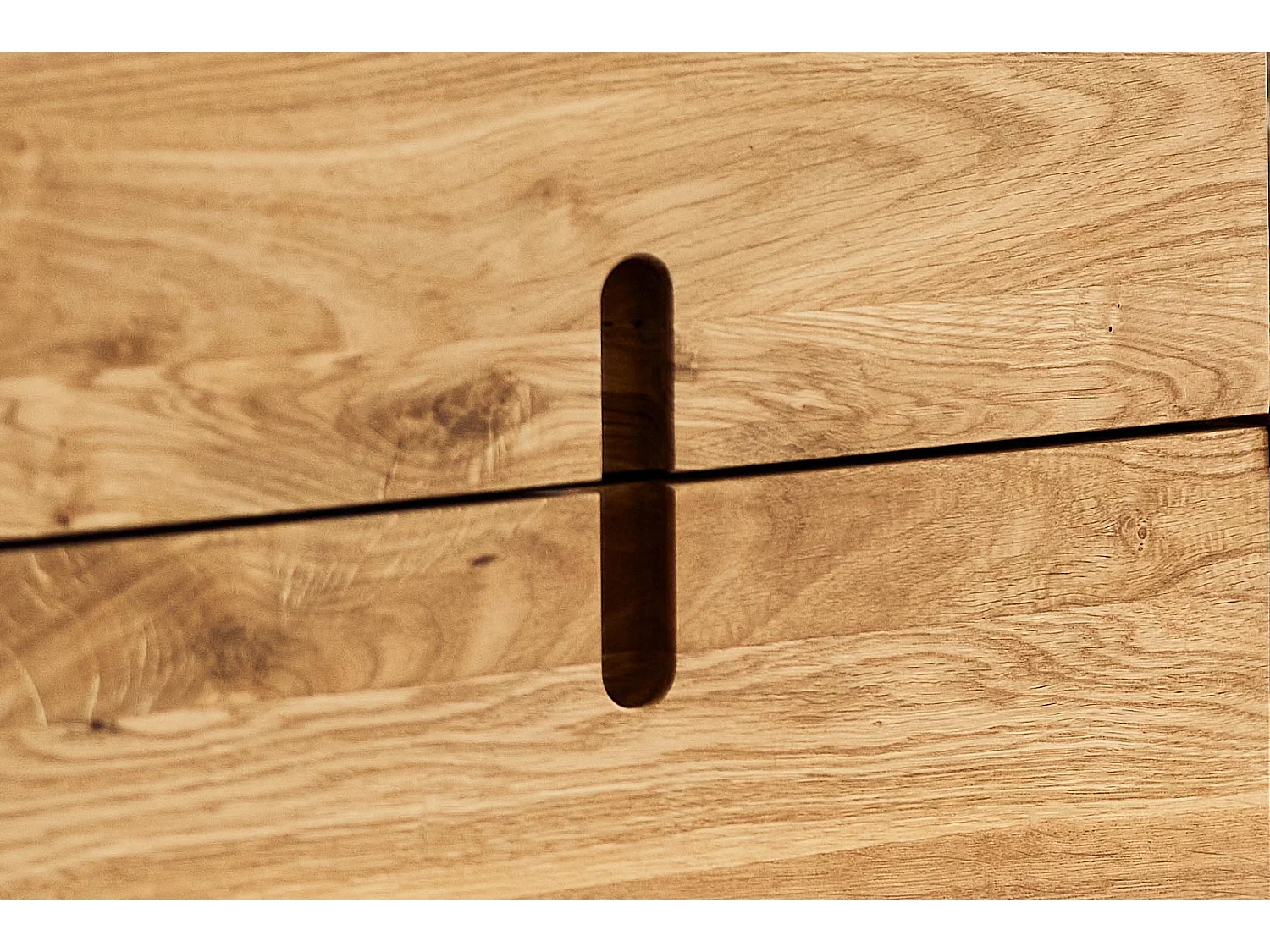 POLA - Kommode 100% aus massivem Holz aus Wildeiche, naturgeölt