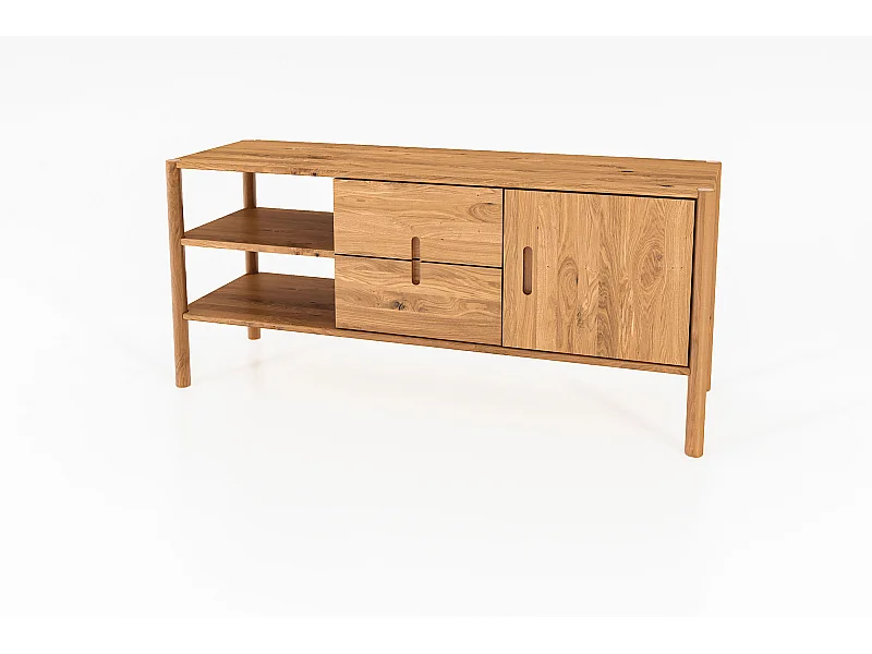 POLA - Kommode 100% aus massivem Holz aus Wildeiche, naturgeölt