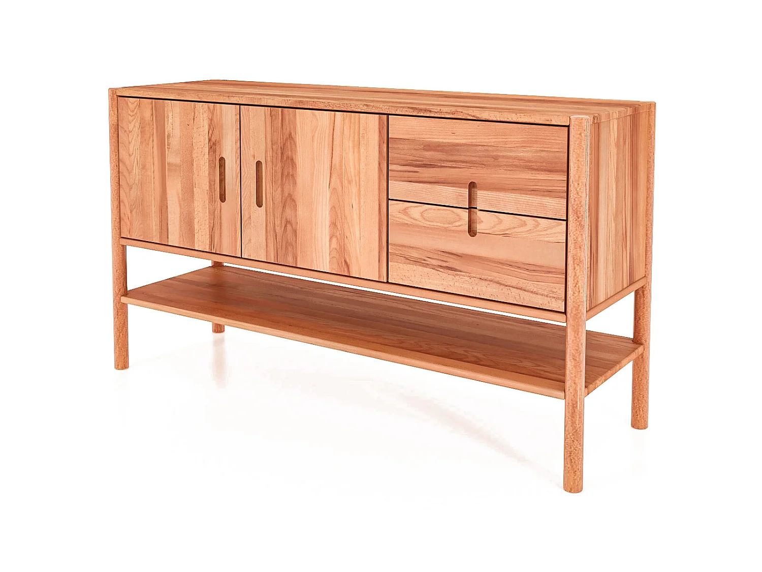 POLA - Kommode 100% aus massivem Holz aus Kernbuche, naturgeölt