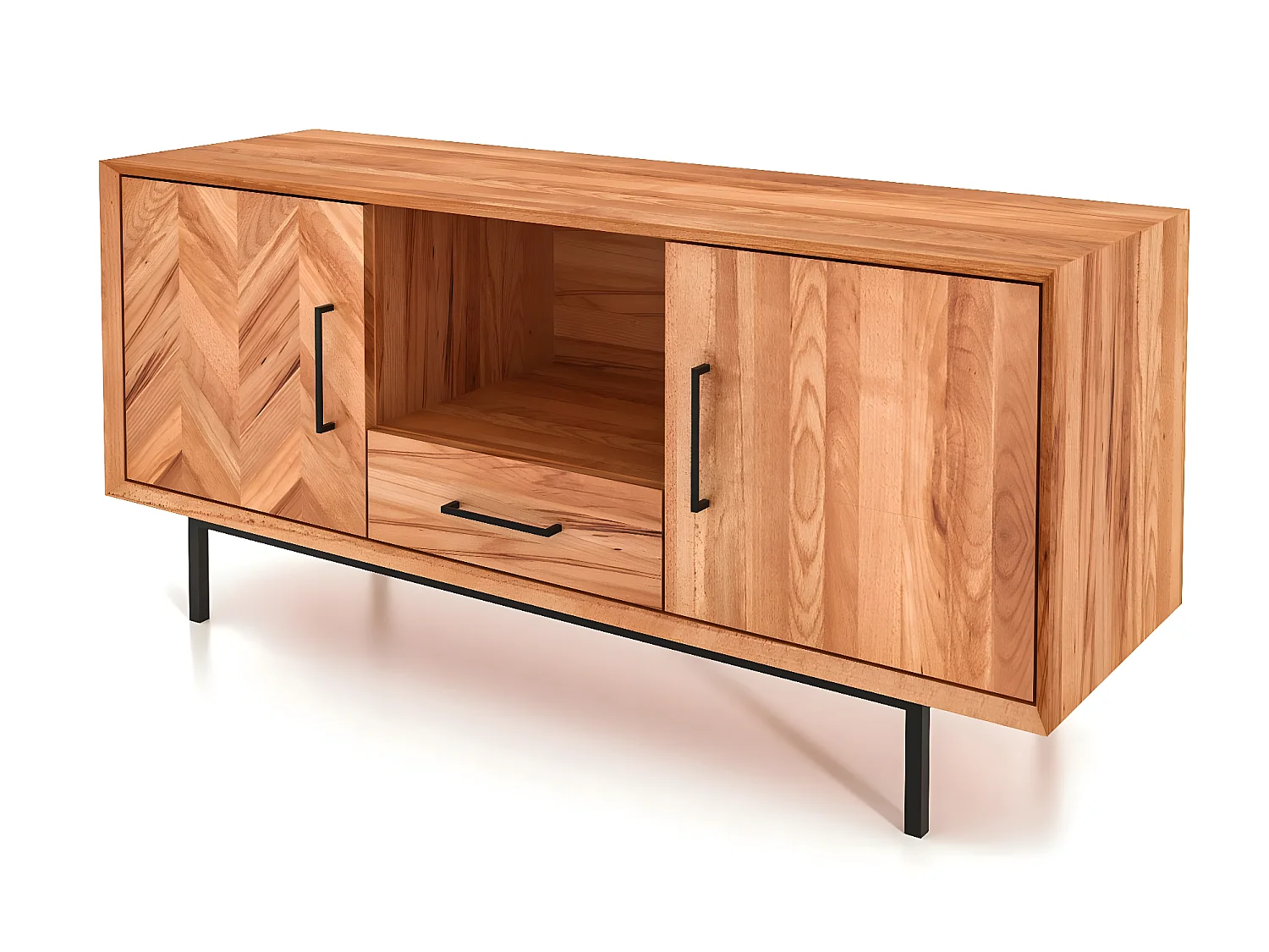 ABIES - Kommode 100% aus massivem Holz aus Kernbuche, naturgeölt