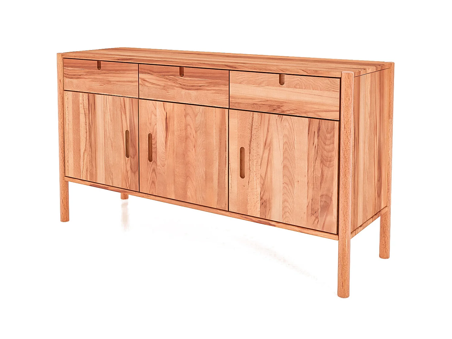 POLA - Kommode 100% aus massivem Holz aus Kernbuche, naturgeölt